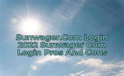 sunwager login|sunwager full site.